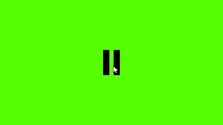 Pause button and resume button Animation Green Screen