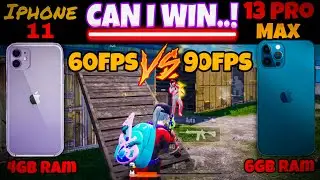 iPhone 13 Pro Max A15 Vs iPhone 11 A13 PUBG COMPARISON🔥|| TDM M416 ONLY | NEVER LOSE HOPE😱