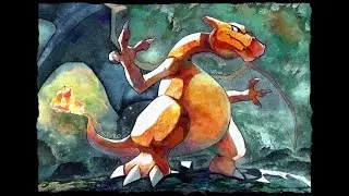 Speed Painting ! Charizard watercolor practice