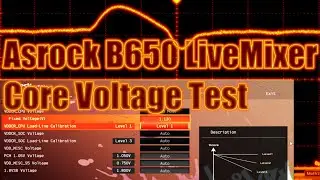 Asrock B650 Live Mixer voltage regulation and LLC testing