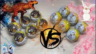 Шоколадные шары от Чупа-Чупс! Зайки Piglette(Пиглетт) VS Динозавры(Jurassic World 3) 2022 Распаковка