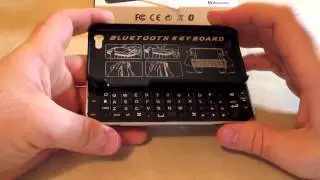 Débalage et test Coque iPhone 5 Avec Clavier Bluetooth Slide-up Coulissant