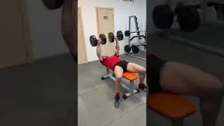 Жим гантелей 45 кг 💪💪💪