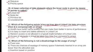 Data Structure MCQ-5 for TRE 3 and STET 2024 Computer Science Teacher. BPSC TRE 3 Mock test.