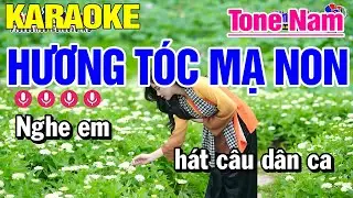 Karaoke Hương Tóc Mạ Non Tone Nam Nhạc Sống Mới Nhất | Karaoke Công Trình