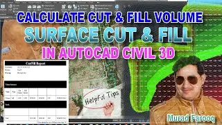 How To Calculate Cut and Fill In | AutoCAD | Civil 3D Surface Volume Autodesk.