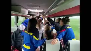 Slavlje crnogorskih fudbalerki nakon pobjede nad Azerbejdžanom.