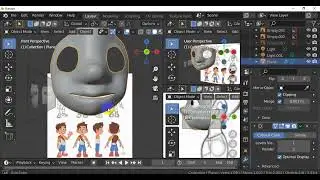 المحاضرة الأولى - الجزء الثاني - نمذجة شخصية كرتونية برنامج البلندر stylized character
