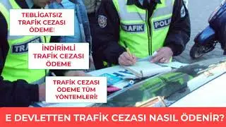 E Devletten Trafik Cezası Nasıl Ödenir ? İndirimli Beyanla Trafik Cezası Ödeme !