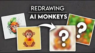 Redrawing AI-Generated Stuff: Apple Orange Lemon Monkeys