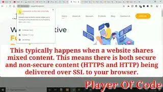 Your Connection to This Site is not Fully Secure || Problem Fixed