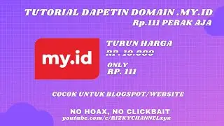 TUTORIAL DAPETIN DOMAIN .MY.ID GRATIS?!?
