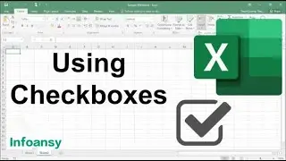 How to insert checkbox in excel | add checkbox #Infoansy