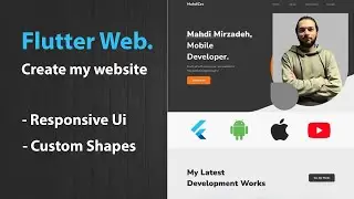 Flutter Web - Build My Responsive Web Site! - (Part 1)