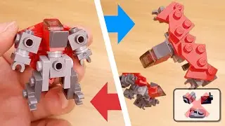LEGO brick Condor transformer robot tutorial Redcon 