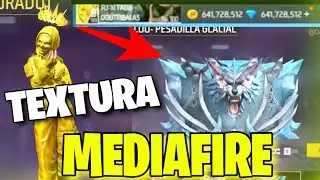 TEXTURA MEDIA FIRE PARA INSTALAR EN FREE FIRE 2025 LA D3SCARGA PARA DIAMANTES Y ARMAS LEG y DORADO