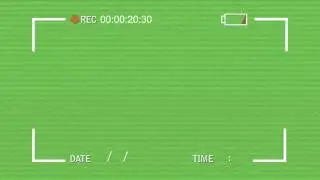 VHS Video Camera look - Green Screen Animation.mov
