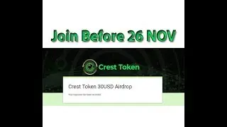 Crest Token 30$  Airdrop