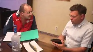 A member of parliament beats a scientist with smoked fish for plagiarizing his dissertation.