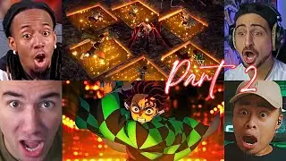 Demon Slayer BEST Mashup Reactions to S4 Finale (PART 2) - Hashiras Assemble scenes