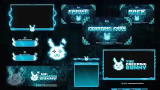 Animated Twitch Revamp for TheCreepingBunny - Overlays design