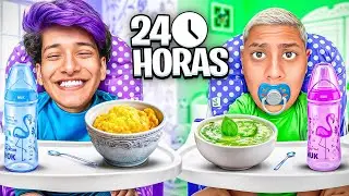PROVANDO COMIDA DE BEBÊ POR 24 HORAS! *deu ruim