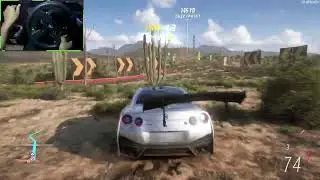 Nissan GTR 2020 - Forza Horizon 5 | Thrustmaster Steerign Wheel Gameplay