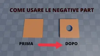 COME USARE LE NEGATIVE PART SU ROBLOX STUDIO 2023!