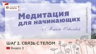 СВЯЗЬ С ТЕЛОМ Шаг 2 | курс Медитация для начинающих Марии Соколовой | Онлайн-школа ИСКРА