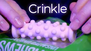 Perfect Crinkle ASMR 4 / Thick and Hard Plastic Triggers for Sleep (No Talking)