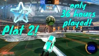 I'm in Platinum 2 now with only 36 hours played in Rocket League!