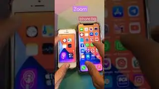 iphone mini  zooming and iPhone big zooming #shorts