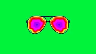 Eye 👓 Glasses || Animated Glasses Green Screen Background Video