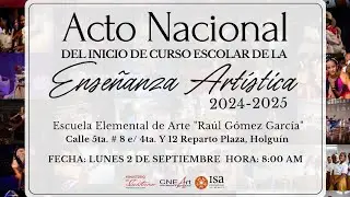 Acto Nacional del Inicio de Curso Escolar de la Enseñanza Artística 2024-2025