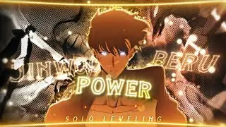 POWER 💪🔥| JIN WOO VS BERU [Edit/AMV] 4K!