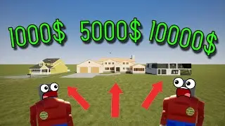 The $1,000 house vs the $5,000 house vs the $10,000 house in Brick Rigs!!!