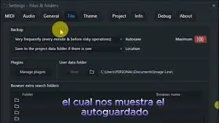 Como Activar Autoguardado en fl studio