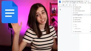 How to Restart Numbering in Google Docs
