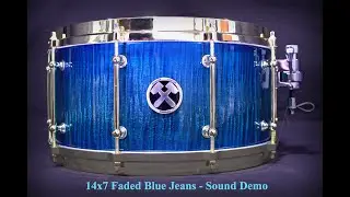 14x7 Faded Blue Jeans