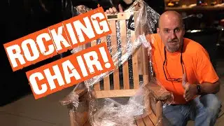 Putting Together a Rocking Chair and Engraved Plaque as a Gift for My Dad