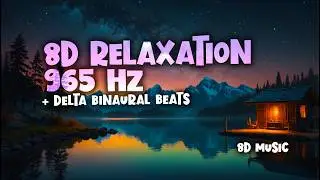 Muscle Relaxation 965 Hz 😴 Soothing Sleep Music with 8D ASMR & Binaural Beats