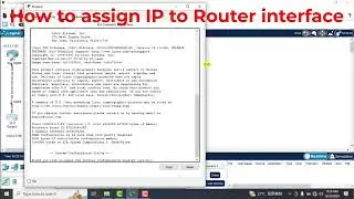 How to assign IP address to router interface || Shohag IT Village || Networking