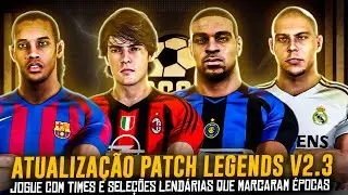 GOGOSZ PATCH LEGENDS - V2.3 /PES 2021 PC: TIMES CLÁSSICOS COM FACES /KITS /CHUTEIRAS /ESTÁDIOS EM 4K