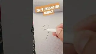 dal 9 disegno una lumaca