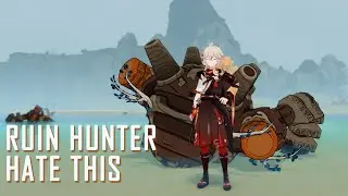 How to easily defeated Ruin Hunter in Genshin Impact