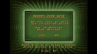 Hypernoid Neo Geo AES Game Options / Memory Card Load & Save