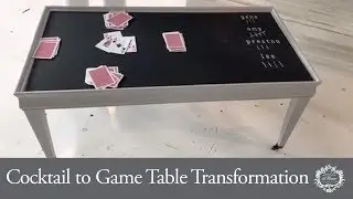 Transform a Boring Cocktail Table into a Family Game Table!