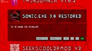 Sonic.EXE 3.0 restored in one modpack V1