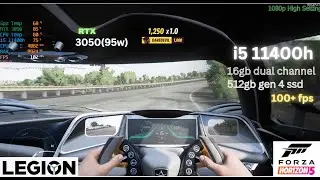 Forza Horizon 5 | Lenovo Legion 5i | i5 11400h rtx 3050 16gb ram |With fps | High Settings