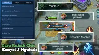 NO PASSWORD!!Cara Merubah Chatt Mobile Legends Konyol & Ngakak.